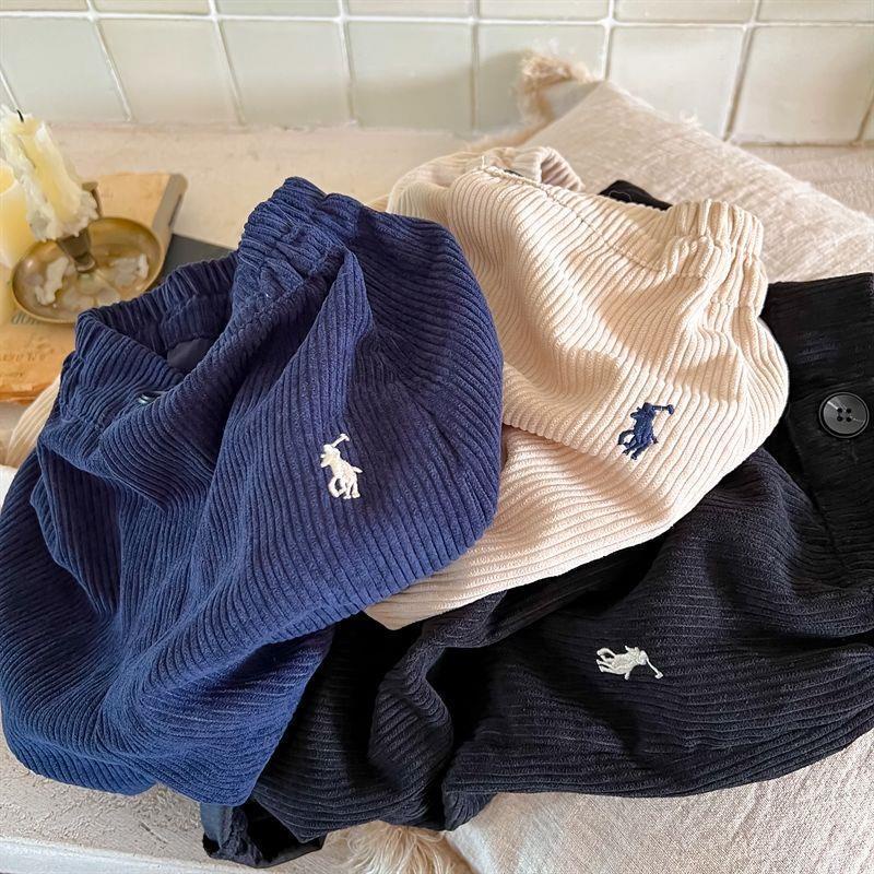 Quần Harem Vải Nhung Thêu Họa Tiết Thời Trang Xuân Thu 2022 Cho Bé