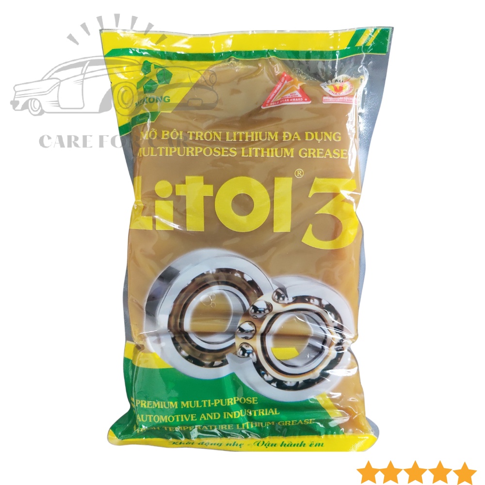 Mỡ bò Litol 3 chịu nhiệt, chịu cực áp chất lượng cao - Chính Hiệu Mekong - bịch 800g