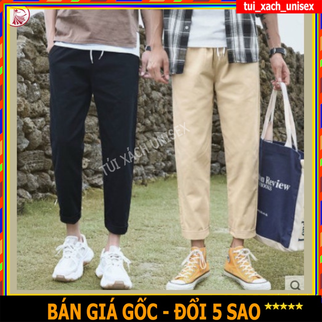 Quần Kaki Nam Baggy Ống Suông Basic Unisex - Kiểu quần baggy nam ống r