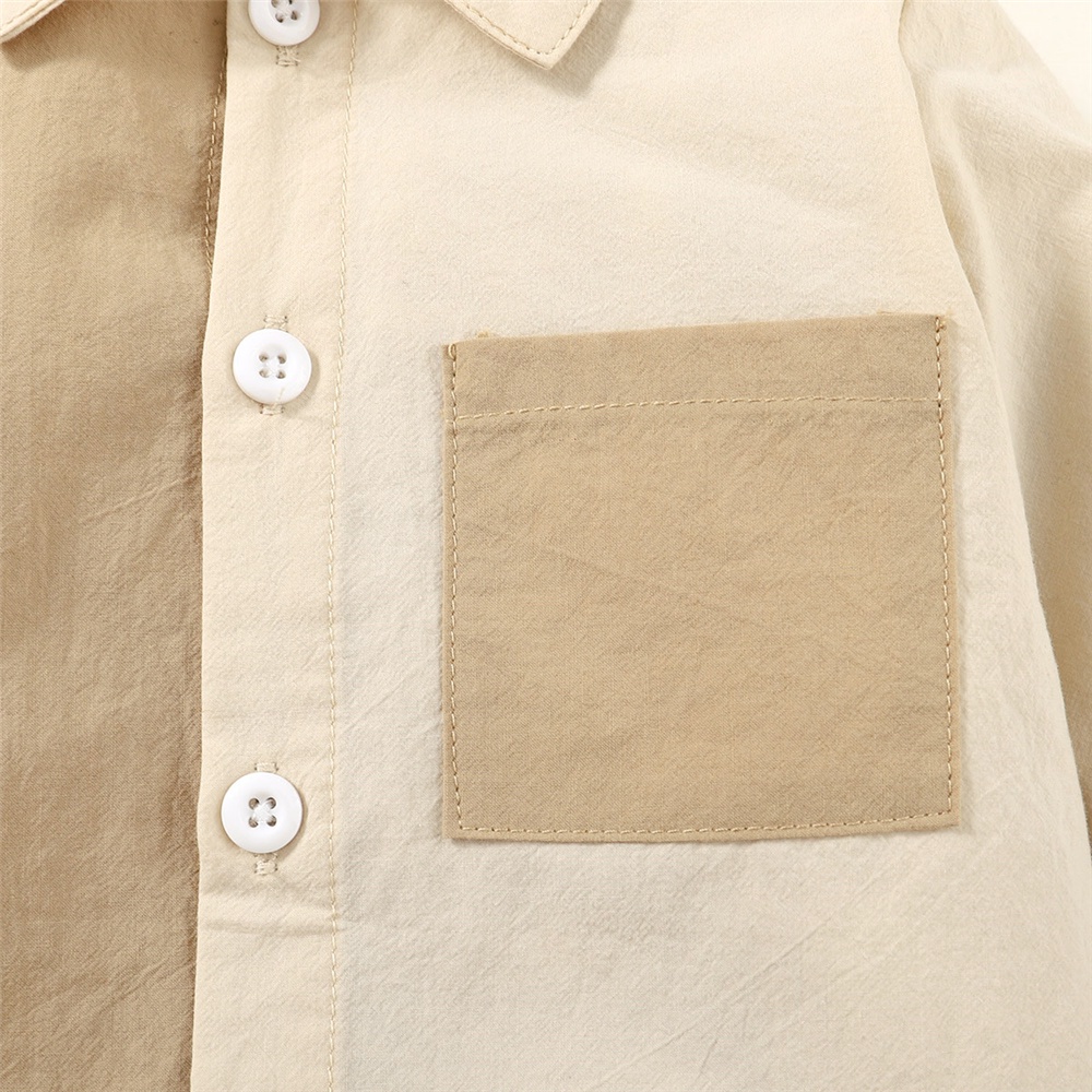 Bộ áo sơ mi dài tay + quần dài MIKRDOO lịch lãm cho bé trai 1-6 tuổi