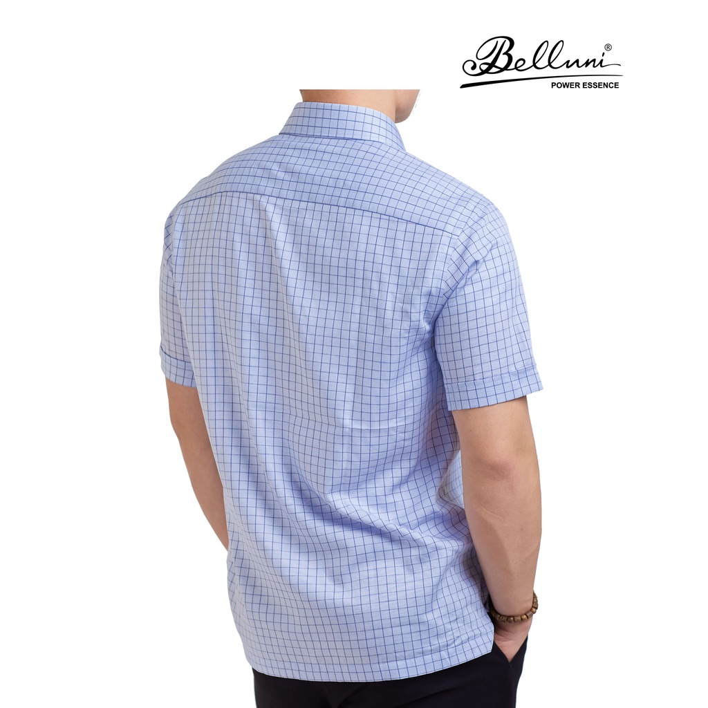 Áo sơ mi nam ngắn tay BELLUNI vải sợi tre mềm mại chống nhăn - ABN.BP.BE.221.B7