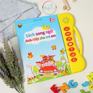 Sách Điện Tử Song Ngữ, Sách Âm Thanh Song Ngữ Cho Bé Có Tặng Kèm 3 Quả Pin