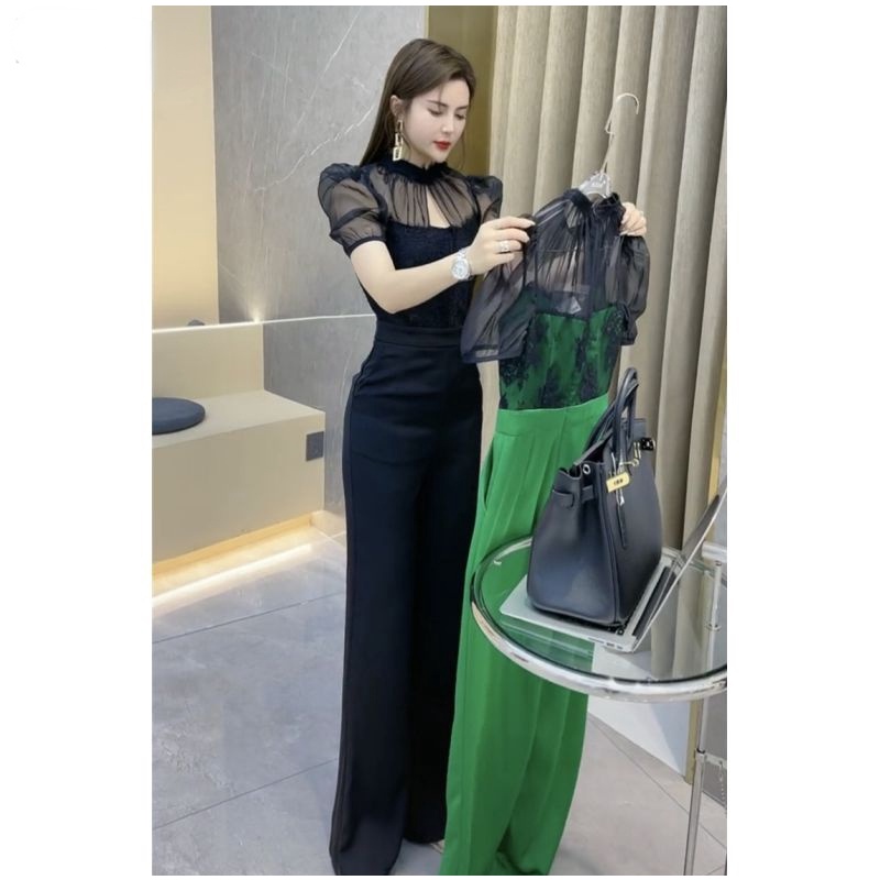 Áo Liền Quần Ren Mỏng Phong Cách Đường Phố Thời Trang Xuân Thu Mới Cho Nữ | BigBuy360 - bigbuy360.vn