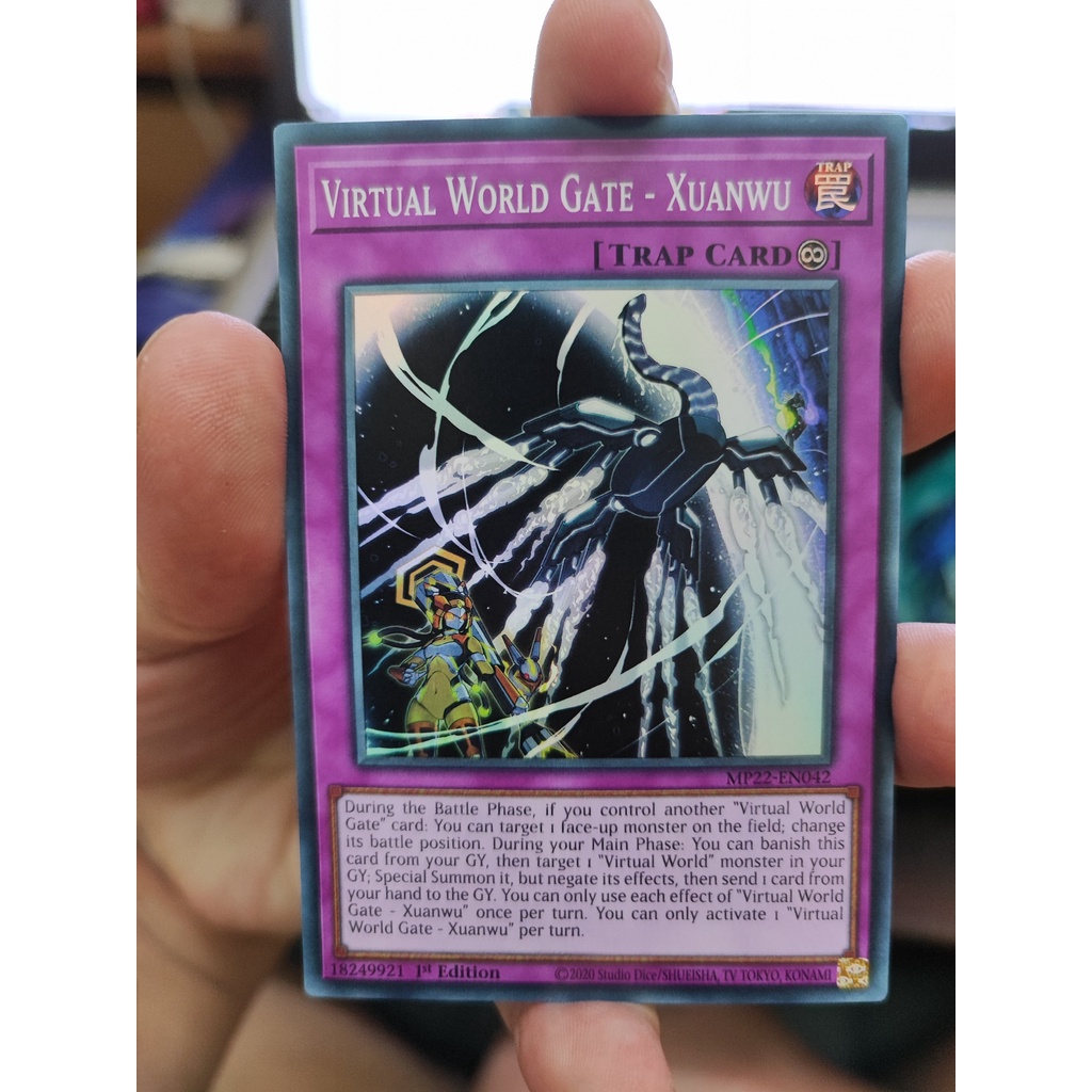 1 lá thẻ bài Virtual World Gate - Xuanwu - MP22-EN042 - Super Rare 1st Edition