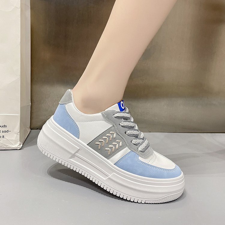Giày sneaker nữ đế độn 3 màu basic phối màu trẻ trung năng động Hàn Quốc FLORA G37