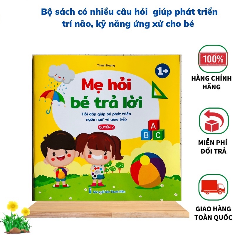 Sách - Mẹ hỏi bé trả lời, hỏi đáp giúp bé phát triển ngôn ngữ và giao tiếp (Bộ 3 cuốn)