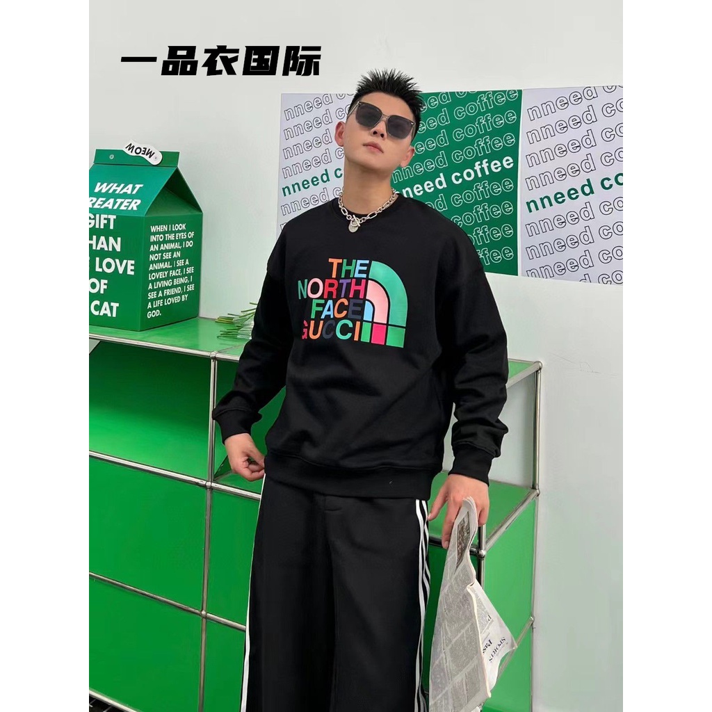 Áo Thun Tay Dài Cổ Tròn In Logo Gucci Thời Trang Cho Nam Và Nữ