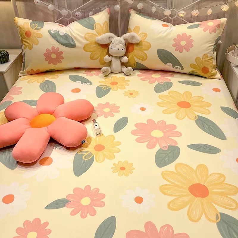 Bộ ga giường Cotton 100% LIDACO 3 món