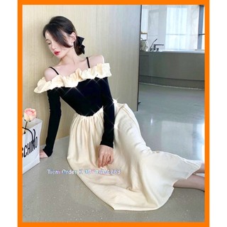 [Sẵn Hàng]♥️Đầm,Váy Viền Bèo Dáng Dài(ảnh thật)Size S,M,L