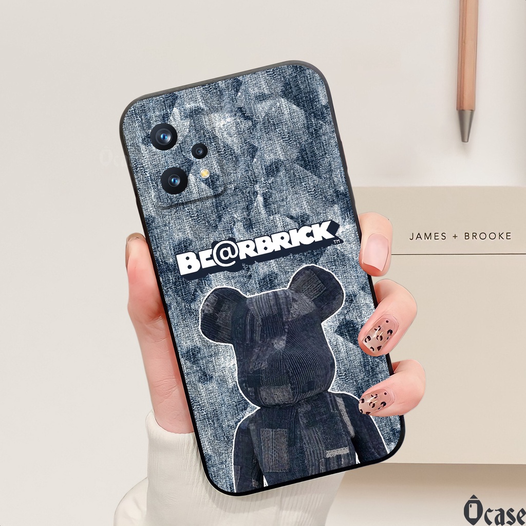 Ốp lưng Realme 9 Pro 5G / 9 Pro Plus / Realme C31 / Realme GT 2 PRO 5G in hình gấu  cạnh viền vuông có bảo vệ camera