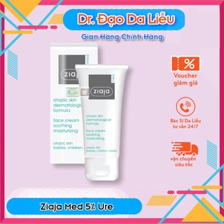 Kem dưỡng ziaja med 5% ure dịu nhẹ dưỡng ẩm 50ml, atopic skin dermatological formula atopy urê - dr.đạo