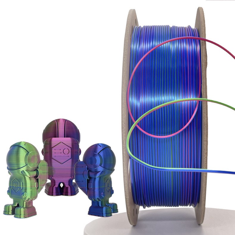 Nhựa in 3D ảo ma Canada Silk Magic PLA ánh kim lõi 3 màu thay đổi theo hướng nhìn 1kg 1.75mm dành cho máy in 3D