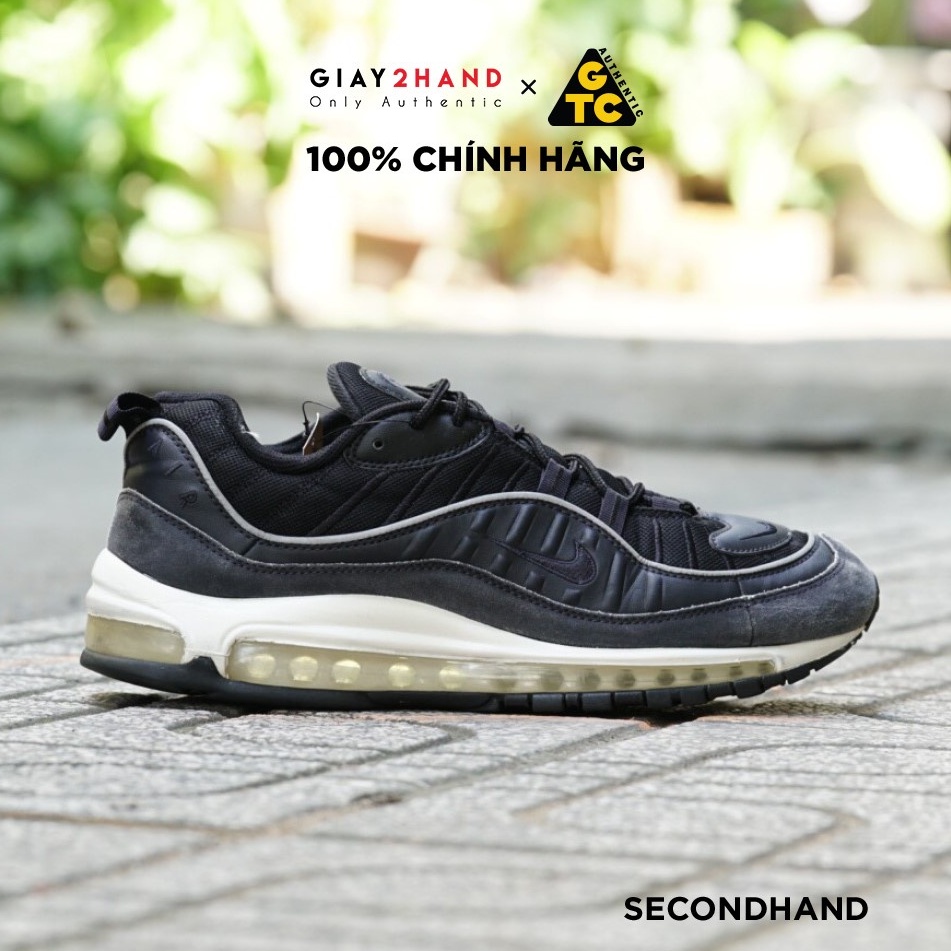 Giày Thể Thao NIKE AIRMAX 98  OIL GREY 640744-009 GIÀY CŨ CHÍNH HÃNG