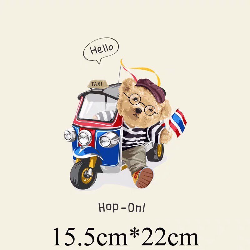 Hình ủi , hình ép nhiệt - Mẫu Gấu nhiều loại