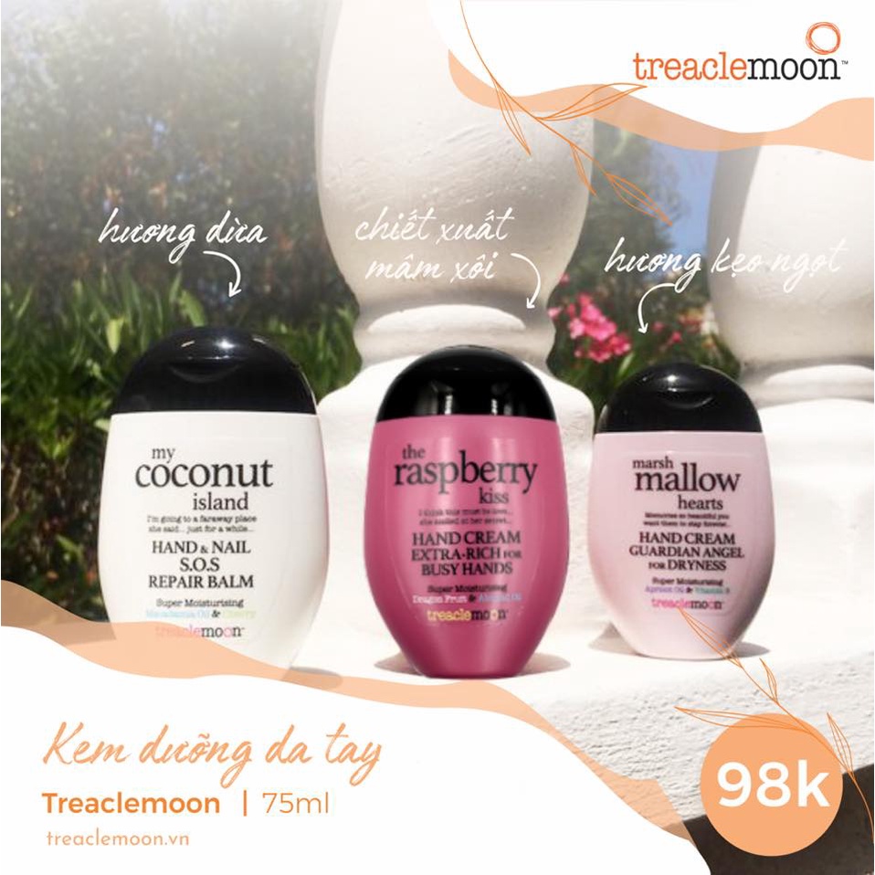 Kem Dưỡng Da Tay Dưỡng Ẩm Mềm Mịn Chiết Xuất Hoa Quả Treaclemoon Hand Cream 75ml