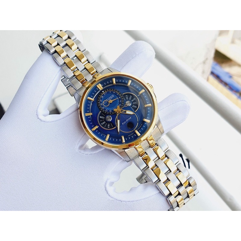 ĐỒNG HỒ NAM CHÍNH HÃNG Citizen BU0054-52L Eco-Drive MoonPhase