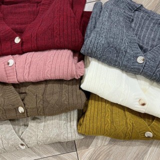 /𝙇𝙞𝙣𝙝𝙖𝙣𝙤𝙛𝙛𝙞𝙘𝙞𝙖𝙡/ ÁO CARDIGAN LEN VẶN THỪNG🇰🇷