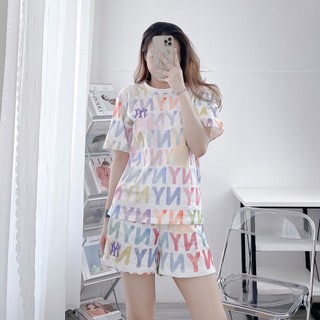 Set Đồ Bộ Nữ áo thun quần đùi  , quần Lengin họa tiết  siêu xinh. Chất cotton 100% cao cấp, mềm, mịn, mát, không xù