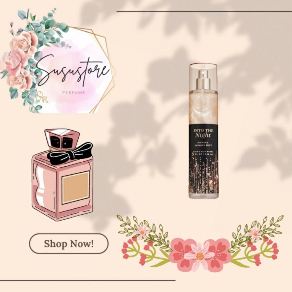 Xịt Thơm Toàn Thân Nhũ Kim Tuyến Into The Night Diamond Shimmer Mist 30ml/50ml/100ml/Fullsize +jɥȽÿ08+