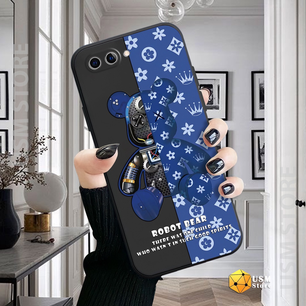 Ốp lưng OPPO A1 A3S A5 AX5 A12E A52 A72 A92 A53 A32 2020 A53S A33 A11S A54 A55 A59 F1S A59S A71 A83, in hình Bearbrick