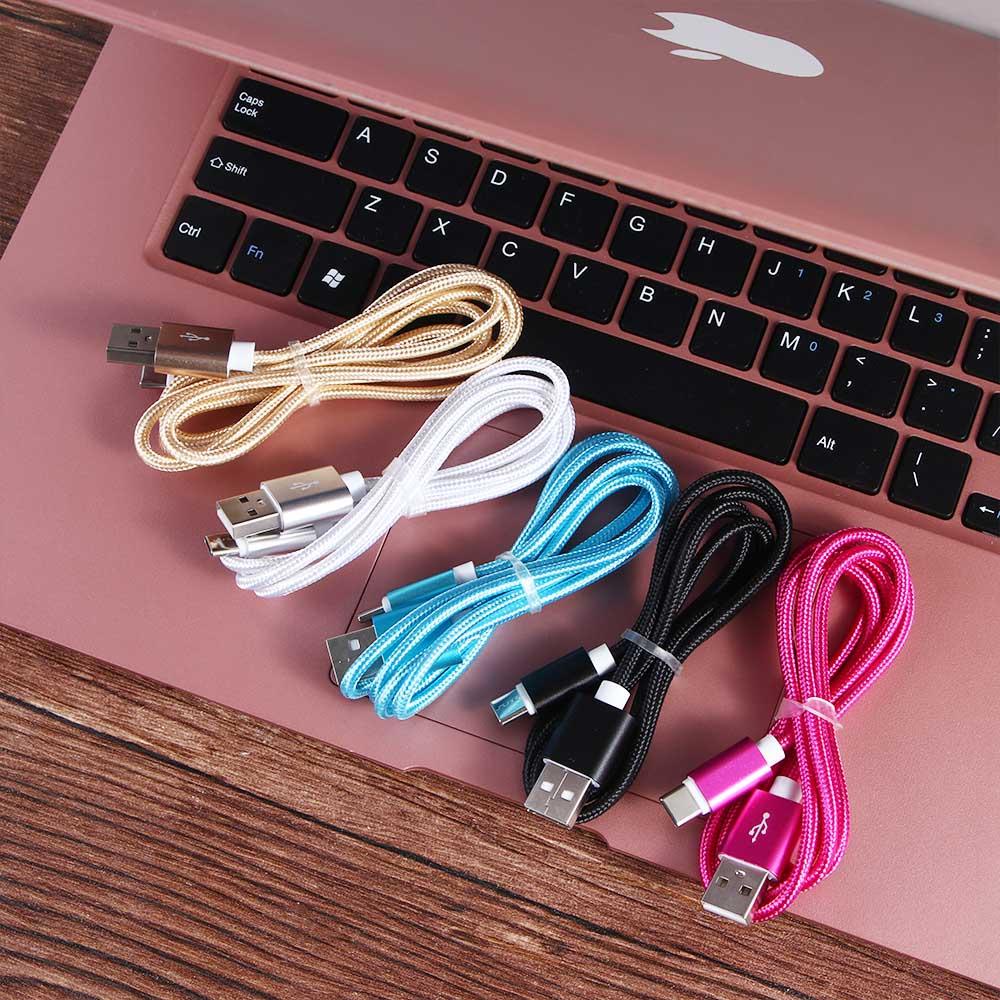 Dây Cáp Sạc Nhanh Truyền Dữ Liệu USB Sang USB-C 1 Bằng Nylon