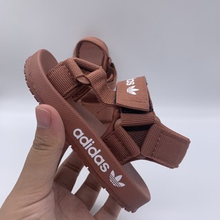 Giày sandal thể thao chính hãng Adidas màu vàng đất mới cho trẻ em