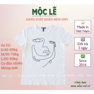 Áo thun nữ F21 mỏng mát cotton vnxk mộc lê