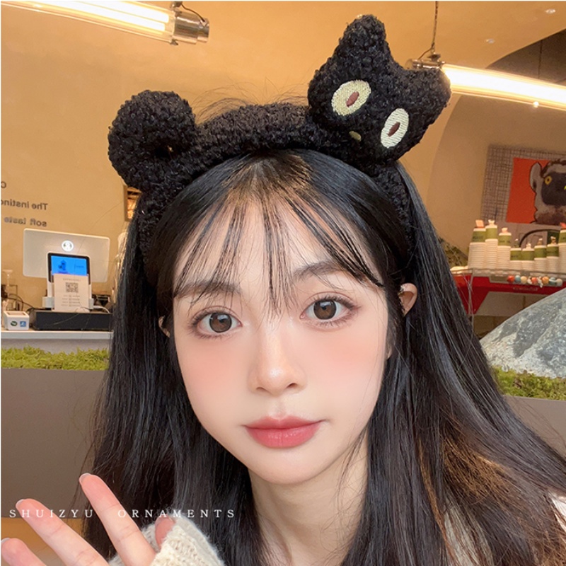 Băng Đô Lông Nhung Mềm Mại Hình Chú Gấu Xinh Xắn