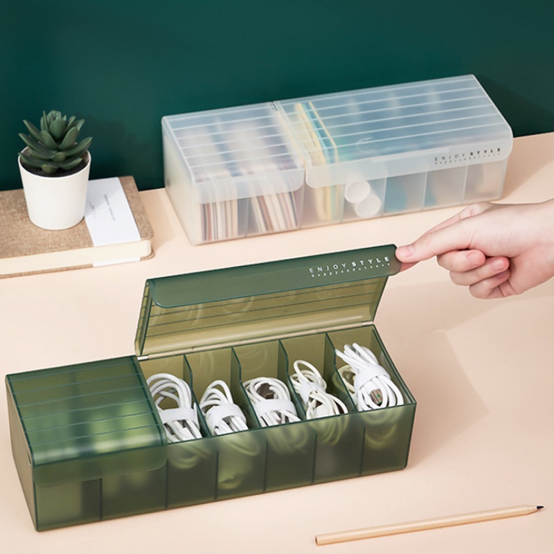 Hộp Đựng Dây Cáp Dữ Liệu Để Bàn Chống Bụi Tiện Dụng Ốp
