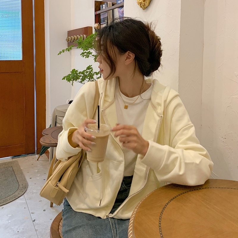 SUXI Áo Hoodie Dáng Rộng Thời Trang Mùa Thu Cho Nữ