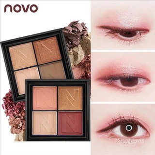 Bảng phấn mắt Novo Makeup Infinite Charm 4 ô bền màu lâu trôi