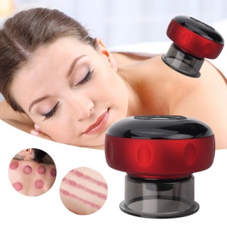 Bộ máy giác hơi mini chân không máy cạo gió giác hơi điện massage thông minh không dùng lửa xài pin sạc.