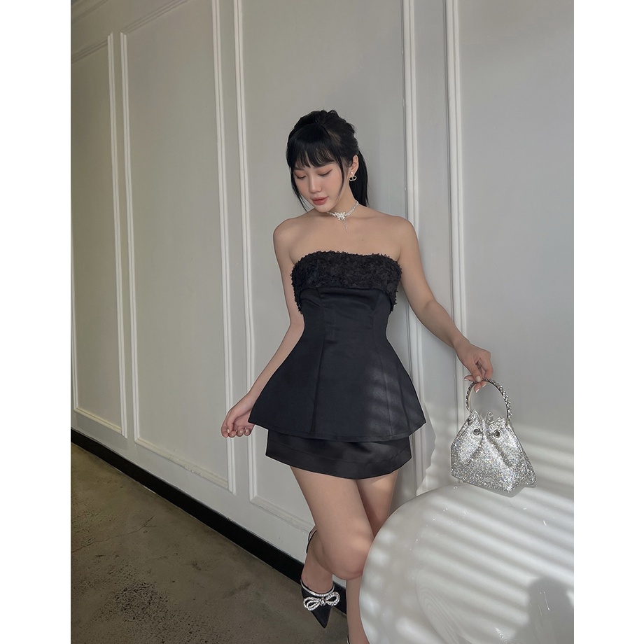 BBSTORE'S Áo Peplum Viền Bèo Thời Trang Đi Tiệc Siêu Xinh -A1327