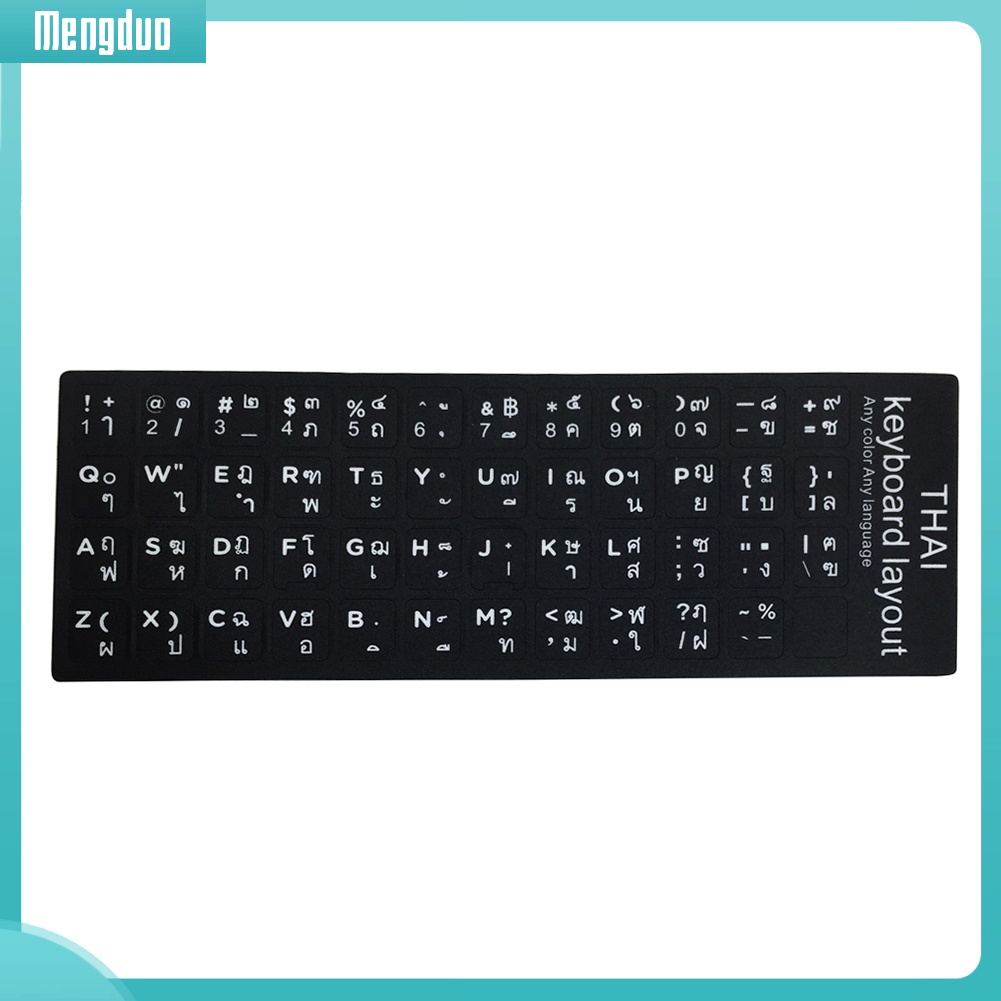 Nhãn Dán Trang Trí Bàn Phím Máy Tính In Chữ Tiếng Anh / Nga