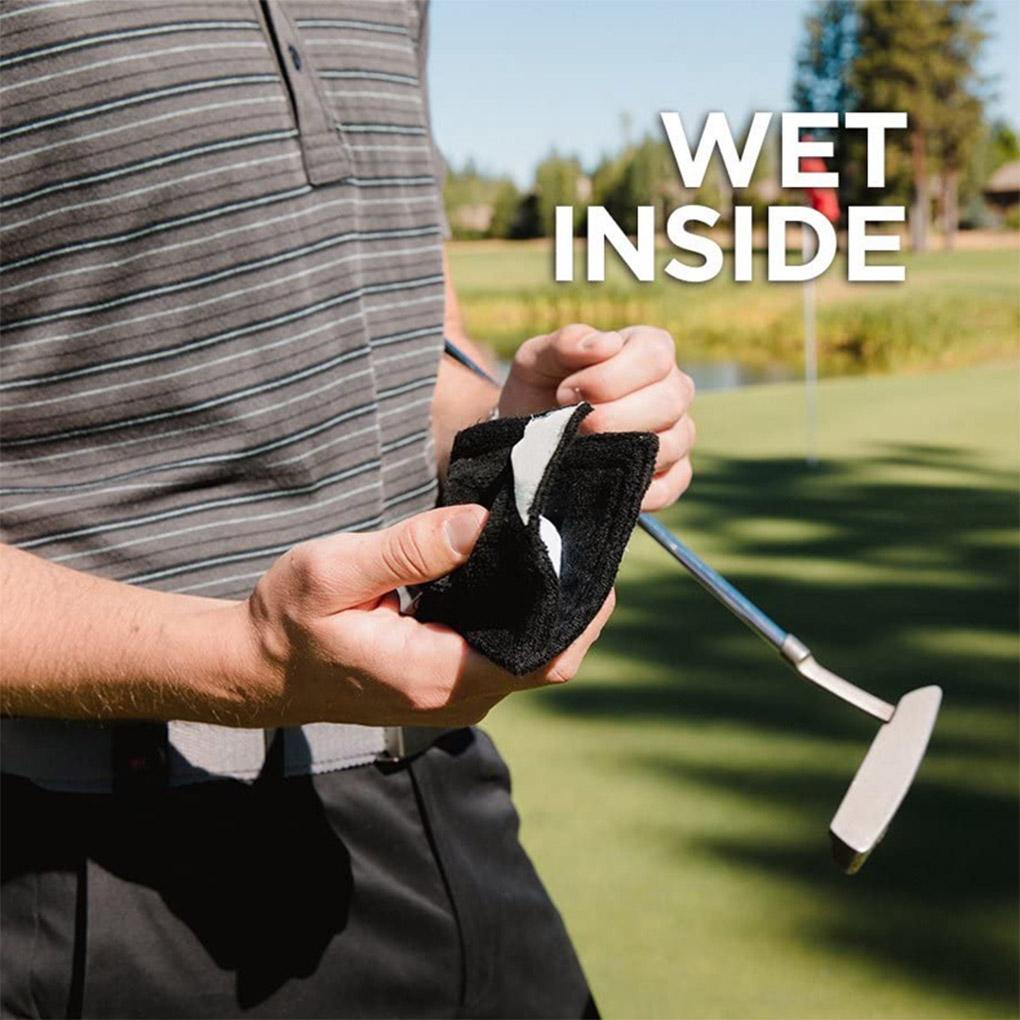 Khăn Lau Bóng Golf Kèm Móc Treo Chống Bụi Thấm Nước Tiện Dụng