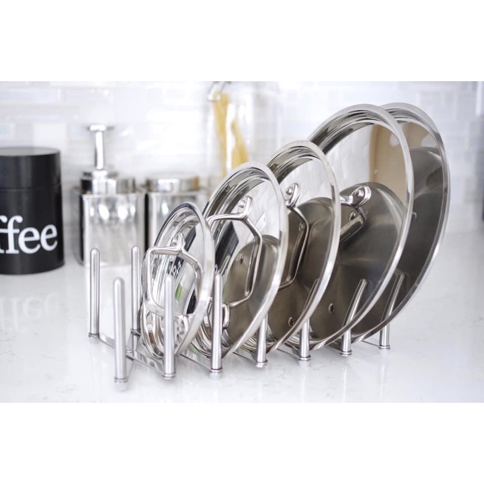 Giá úp vung nồi Inox IKEA