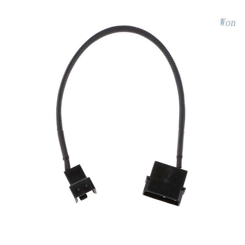 Dây Cáp Kết Nối Nguồn Quạt Máy Tính 4-Pin Molex Male Sang 3-Pin / 4-Pin PC 1 Đến 1 Chiều
