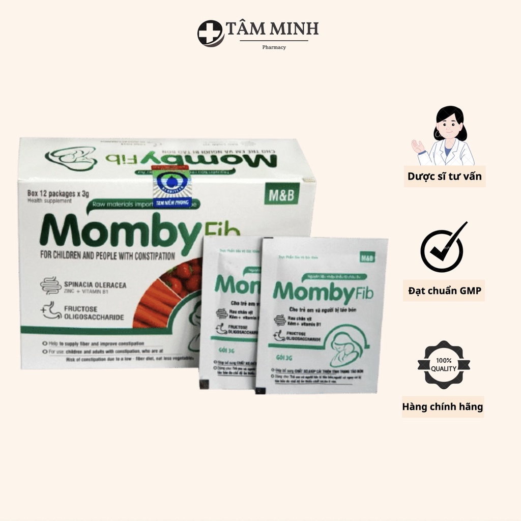 CHẤT XƠ MOMBY FIB NHUẬN TRÀNG HẾT TÁO BÓN AN TOÀN CHO TRẺ EM, BÀ BẦU MOMBYFIB