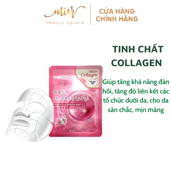 Mặt Nạ Dưỡng Da 3W CLINIC Fresh Mask 23ml Đủ Vị Chính Hãng Cung Cấp Vitamin Làm Dịu Mát Trắng Da Ngừa Lão Hóa