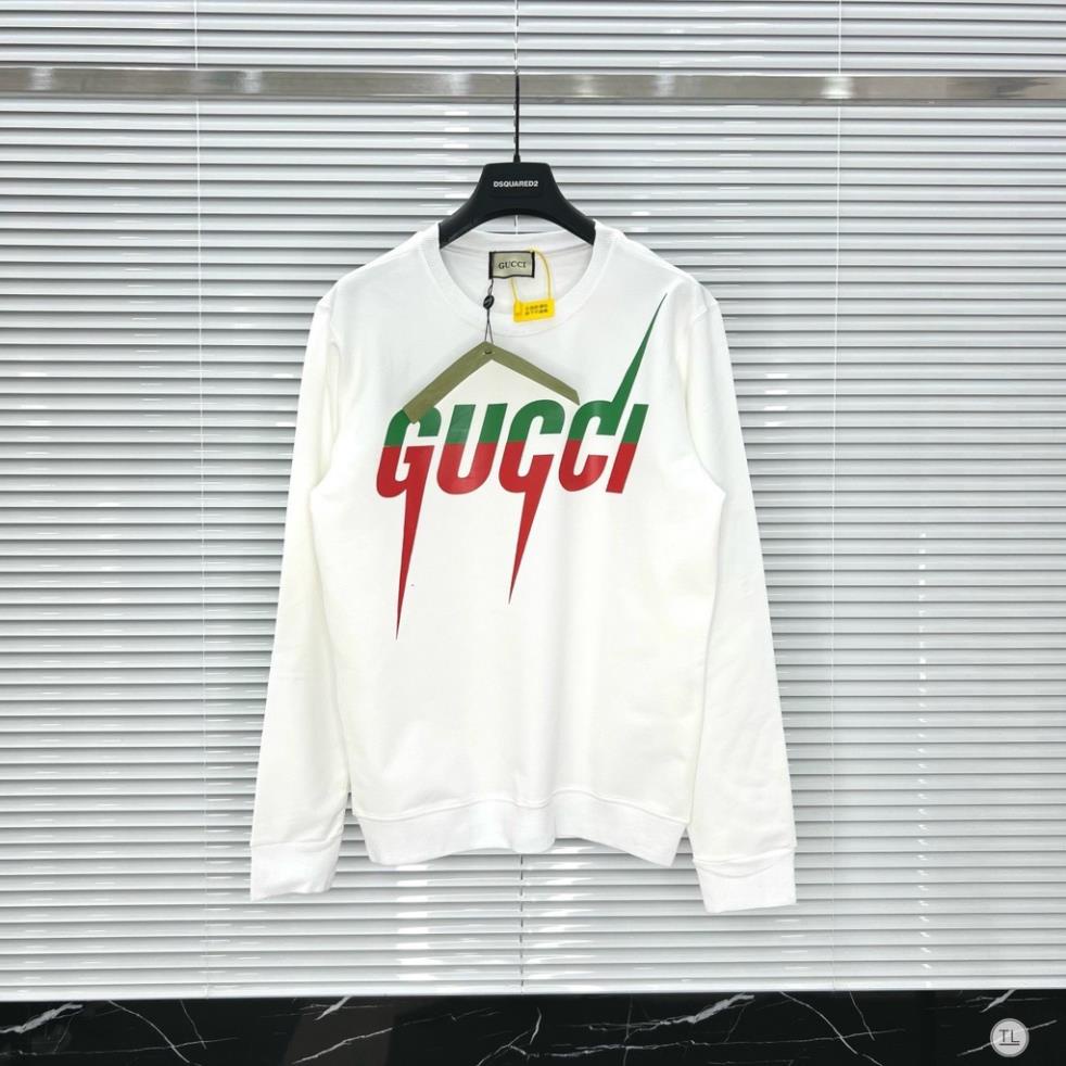 Áo thun dài tay nam thu đông gucci hót in nét chất cotton co dãn 2 màu *