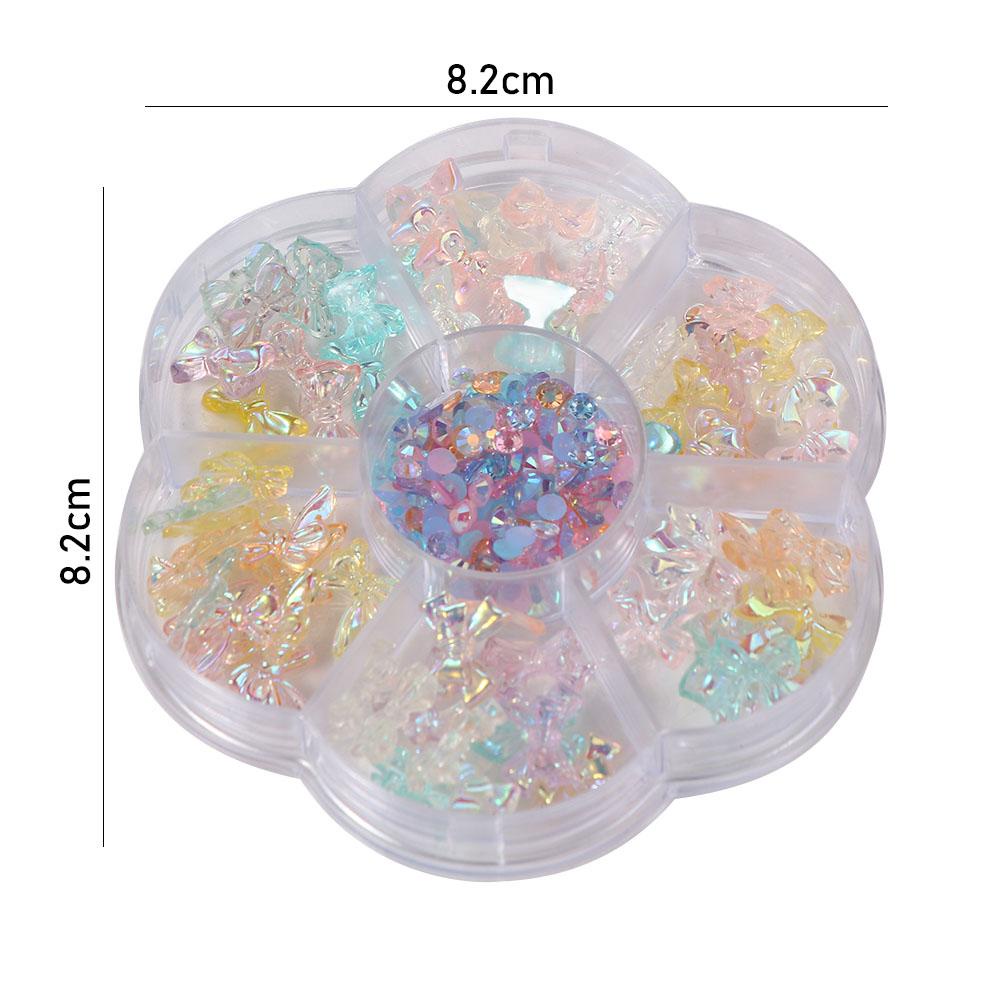 Phụ Kiện Trang Trí Móng Tay 3D DIY Hình Gấu / Bướm Lấp Lánh Tinh Tế