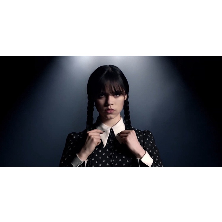 Đầm Hóa Trang Halloween Thành Nhân Vật Addams Màu Đen Phong Cách Gothic Cho Nữ