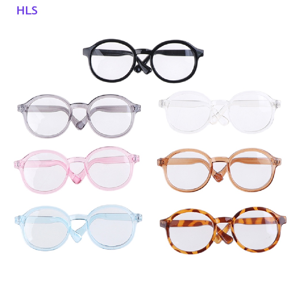 1 Mắt Kính Tròn Trong Suốt 9CM Dành Cho Búp Bê 1 / 6