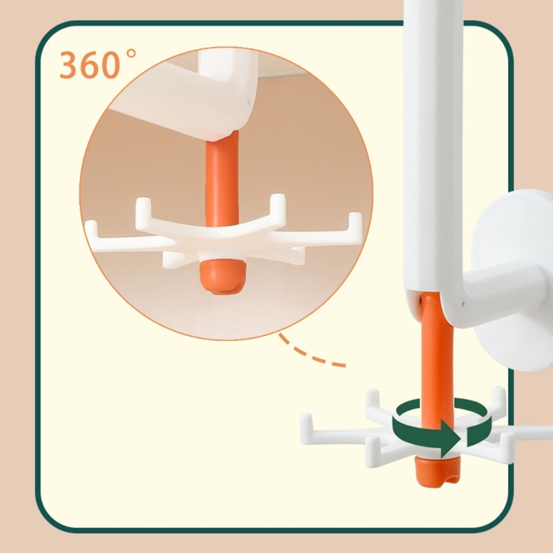 Giá Đỡ Dụng Cụ Nhà Bếp Có Móc Treo Tự Dính