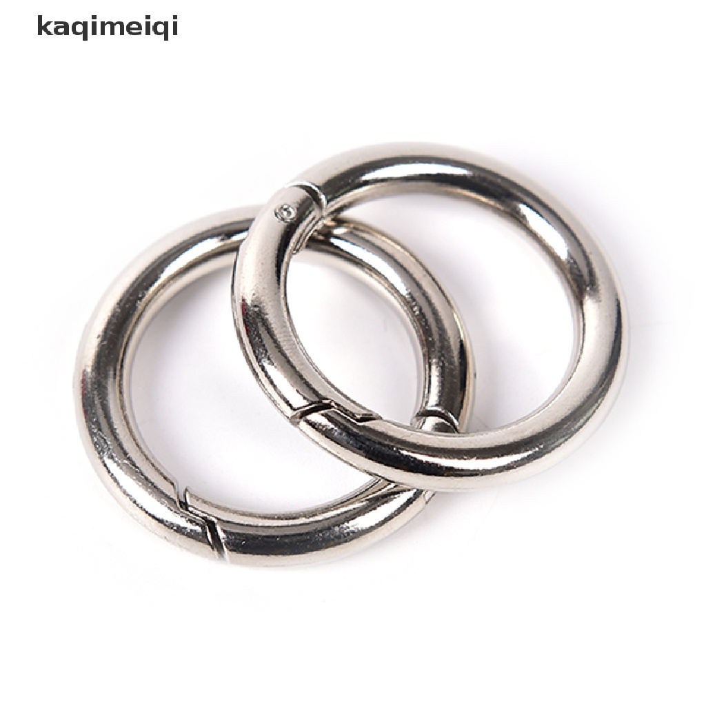 Set 5 Móc Khóa Tròn Bằng Kim Loại 25mm