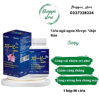 Viên ngủ ngon Sleepy Nhật Bản 80 viên – Giúp ngủ ngon ngủ sâu giấc Hàng nhập khẩu nội địa Nhật Bản.
