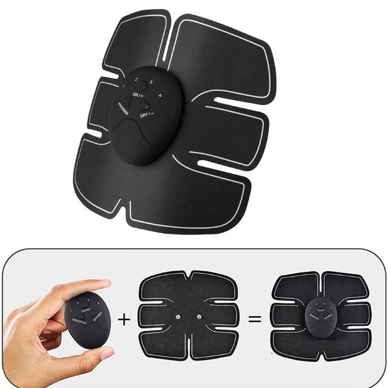 Đai Rung Massage Tan Mỡ 6 Múi Mẫu Bin Dành Cho Bụng Massage Xung Điện Nhập Khẩu Mỹ