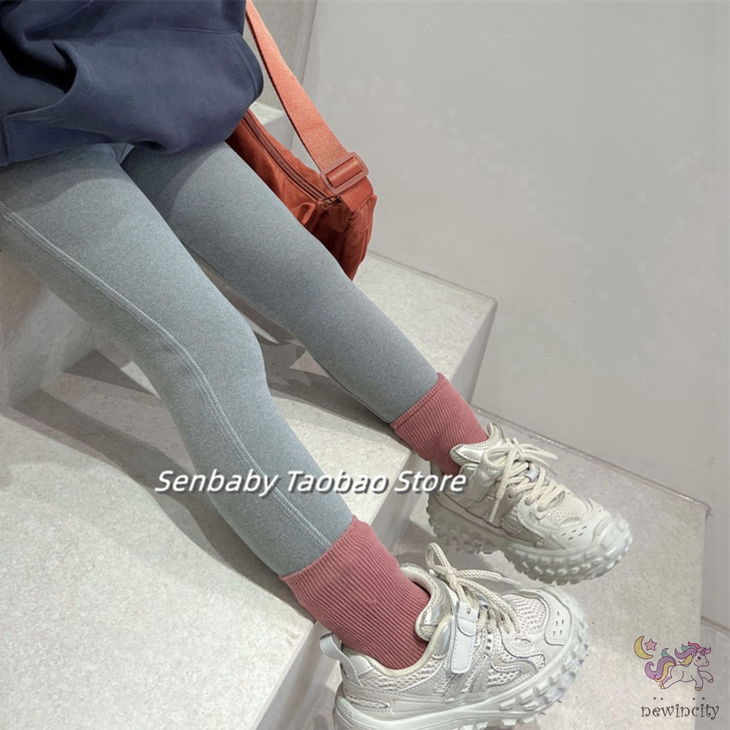 Quần Legging Lưng Cao Co Dãn Kiểu Dáng Hàn Quốc