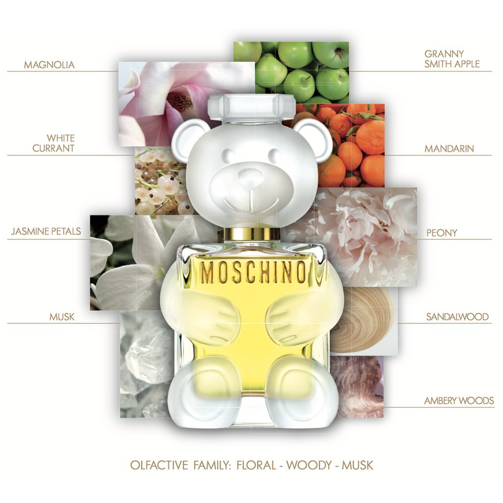 Nước hoa Moschino Toy 2 Gấu Trắng EDP 30ml