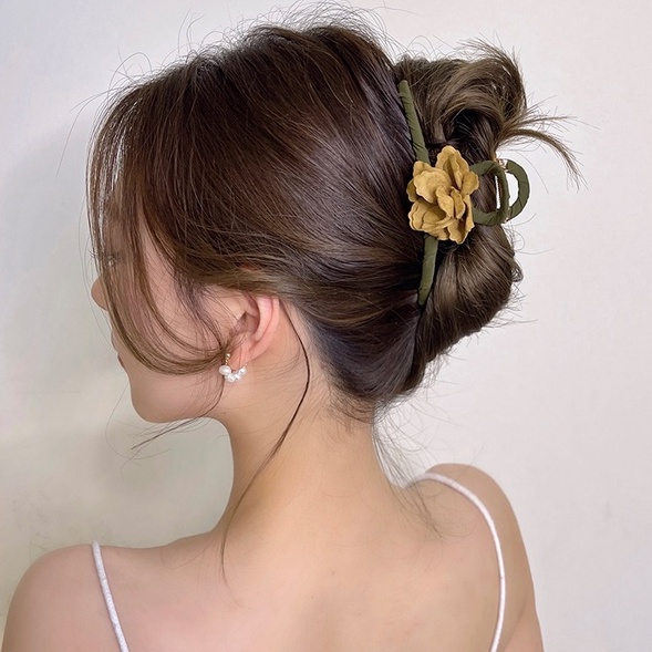 Kẹp Tóc Hình Hoa Phong Cách Retro Tinh Tế Cho Nữ